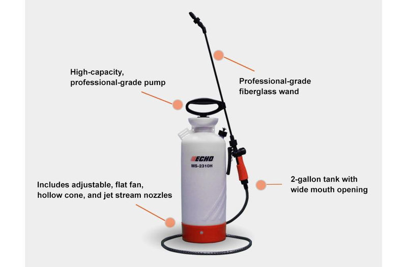 ECHO MS‑2310H – 2gal Handheld Sprayer | Compact Manual Pump