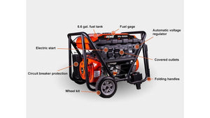 ECHO EG‑10000 – 10,000W Portable Generator | 420cc 4‑Stroke Engine